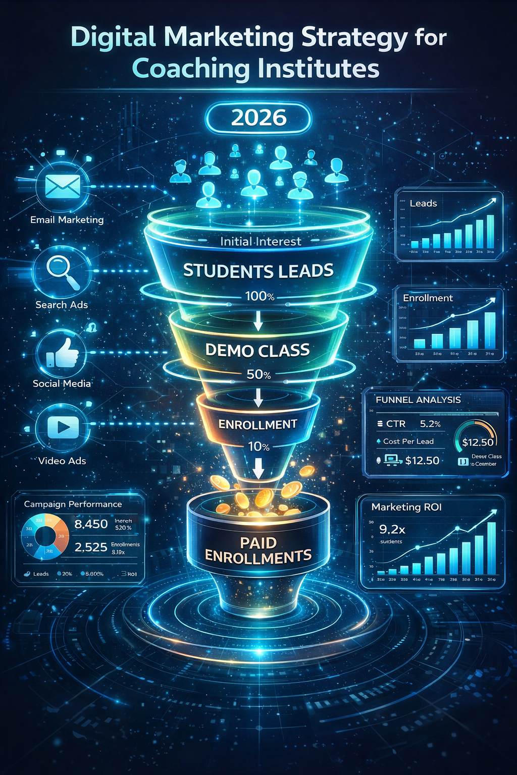 digital marketing stetegy for coaching institute
