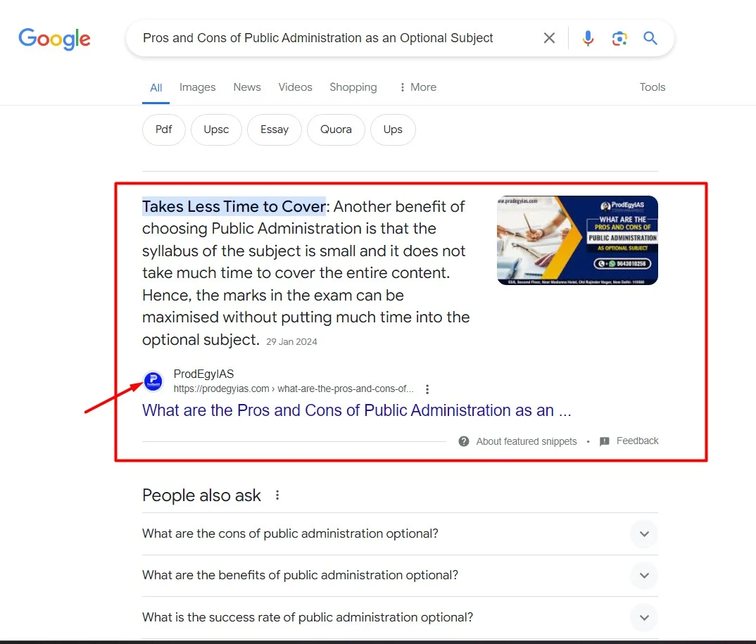 Pros and Cons of Public Administration as an Optional Subject