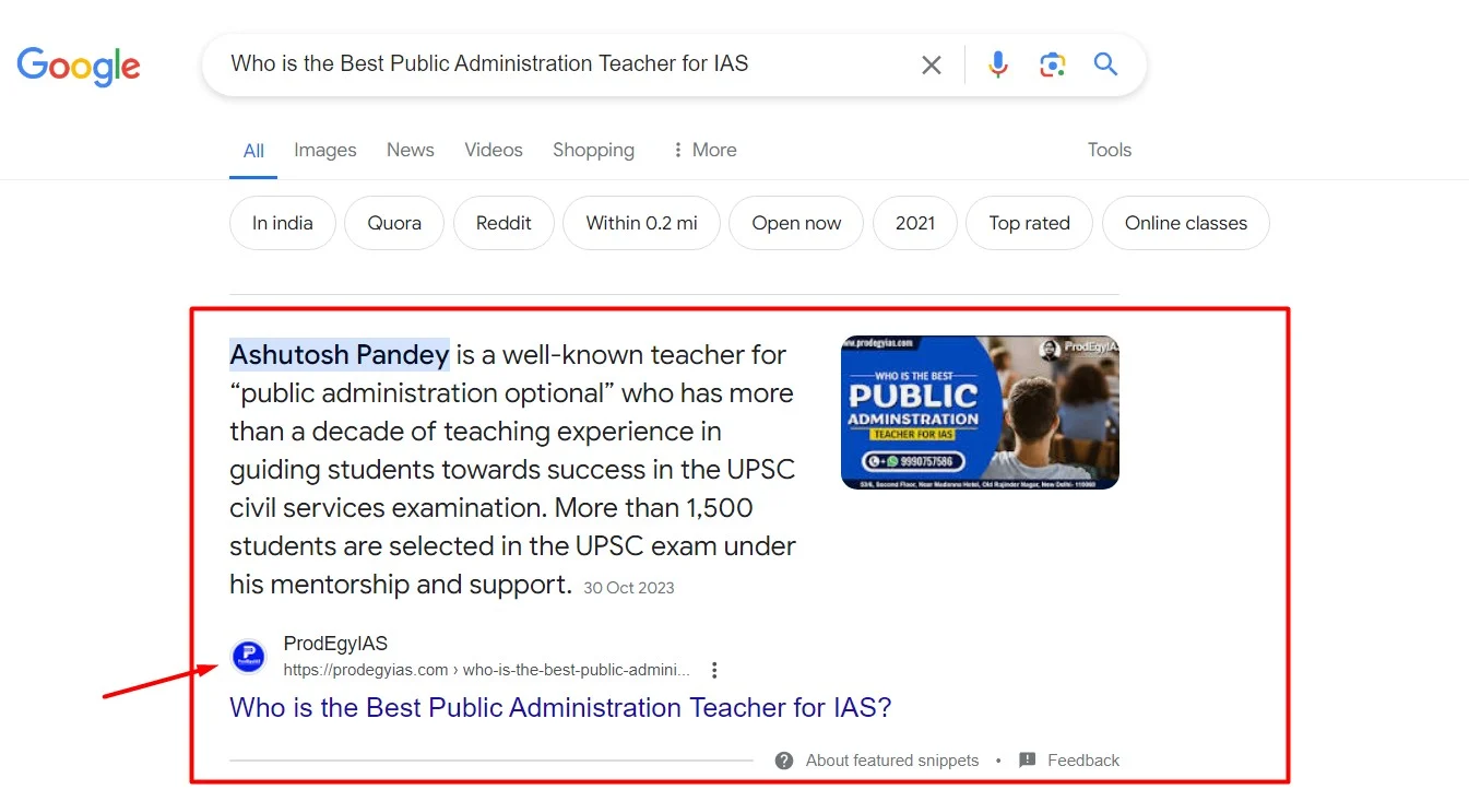 Who is the Best Public Administration Teacher for IAS